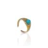 Anillo esfera azul
