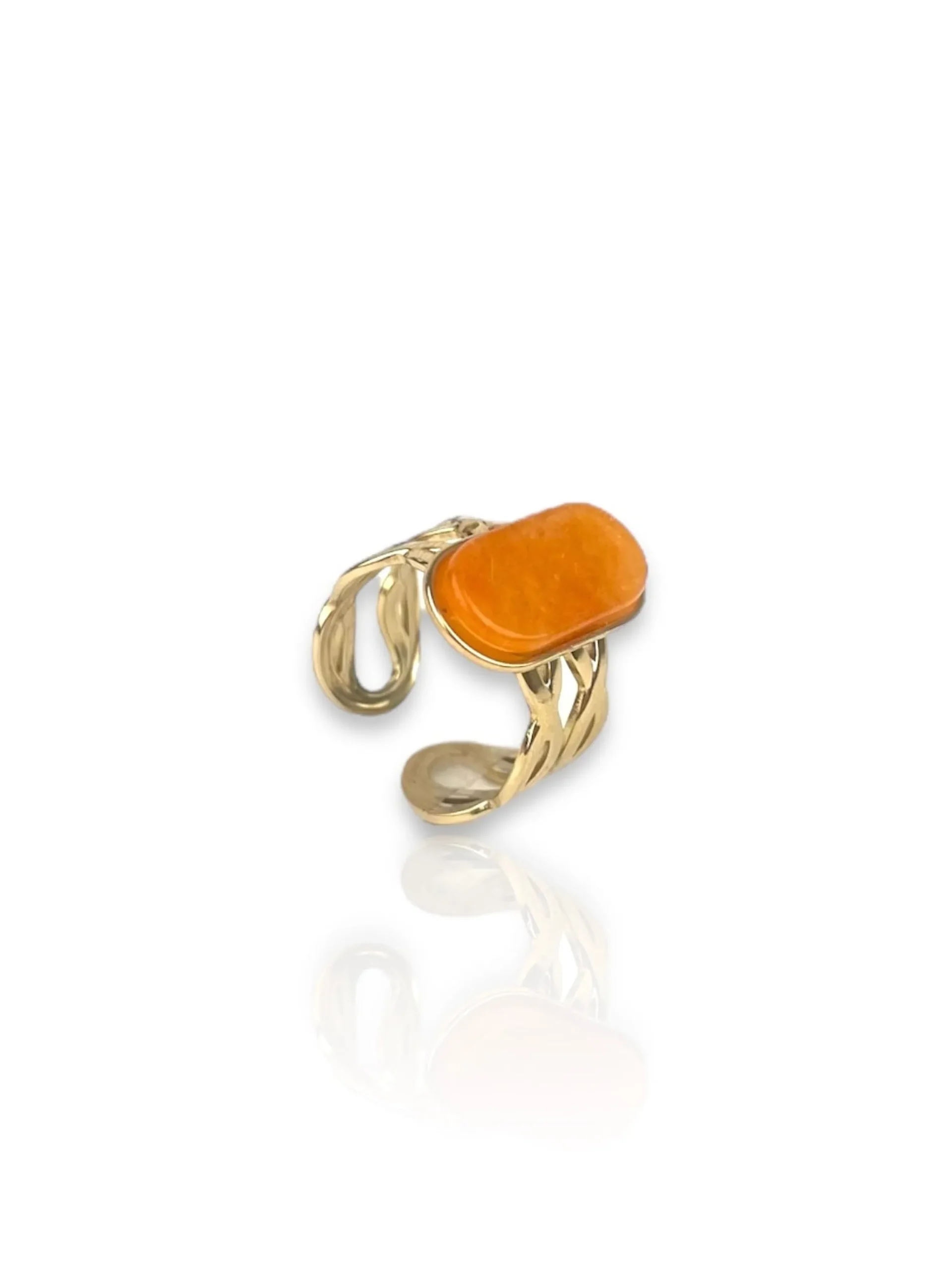 Anillo piedra ovalada