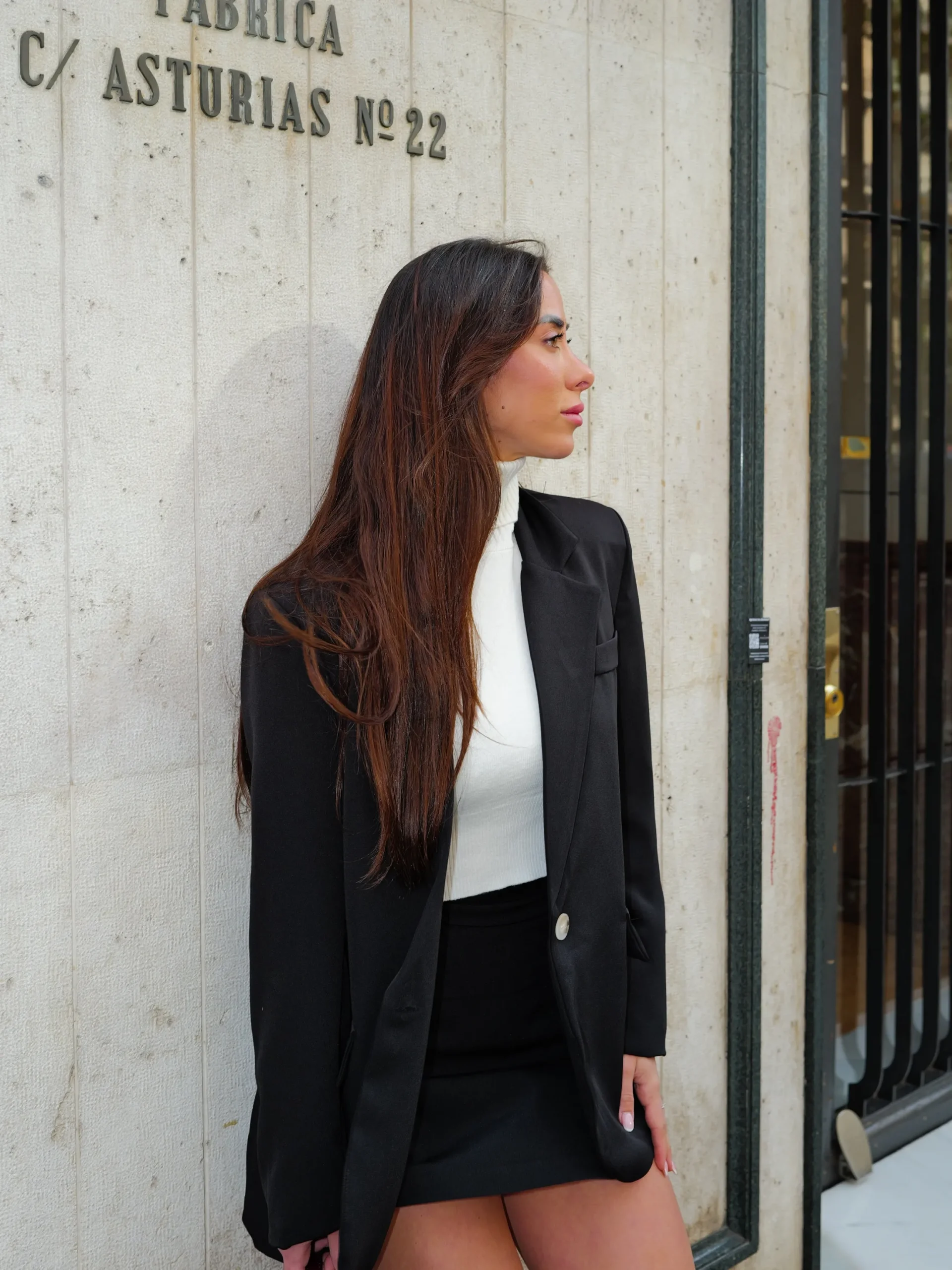 Blazer oversize negro
