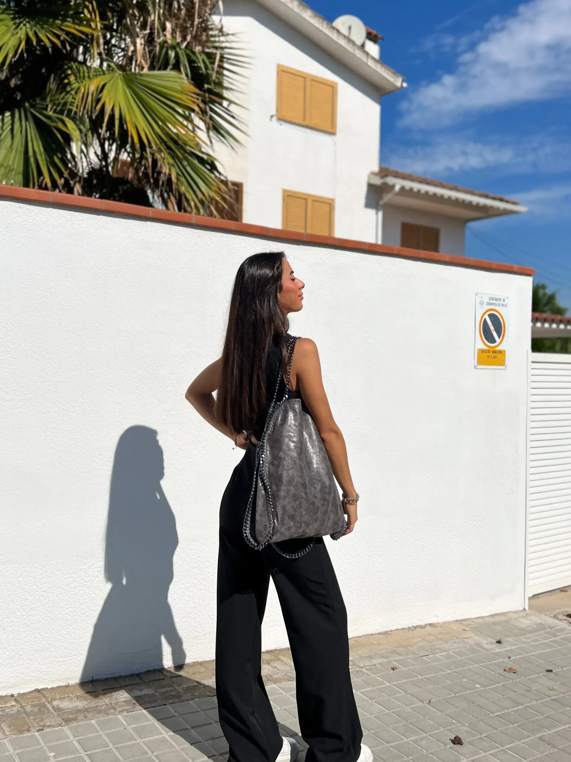 Bolso bag grande cemento