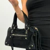 Bolso hebillas piel ante negro