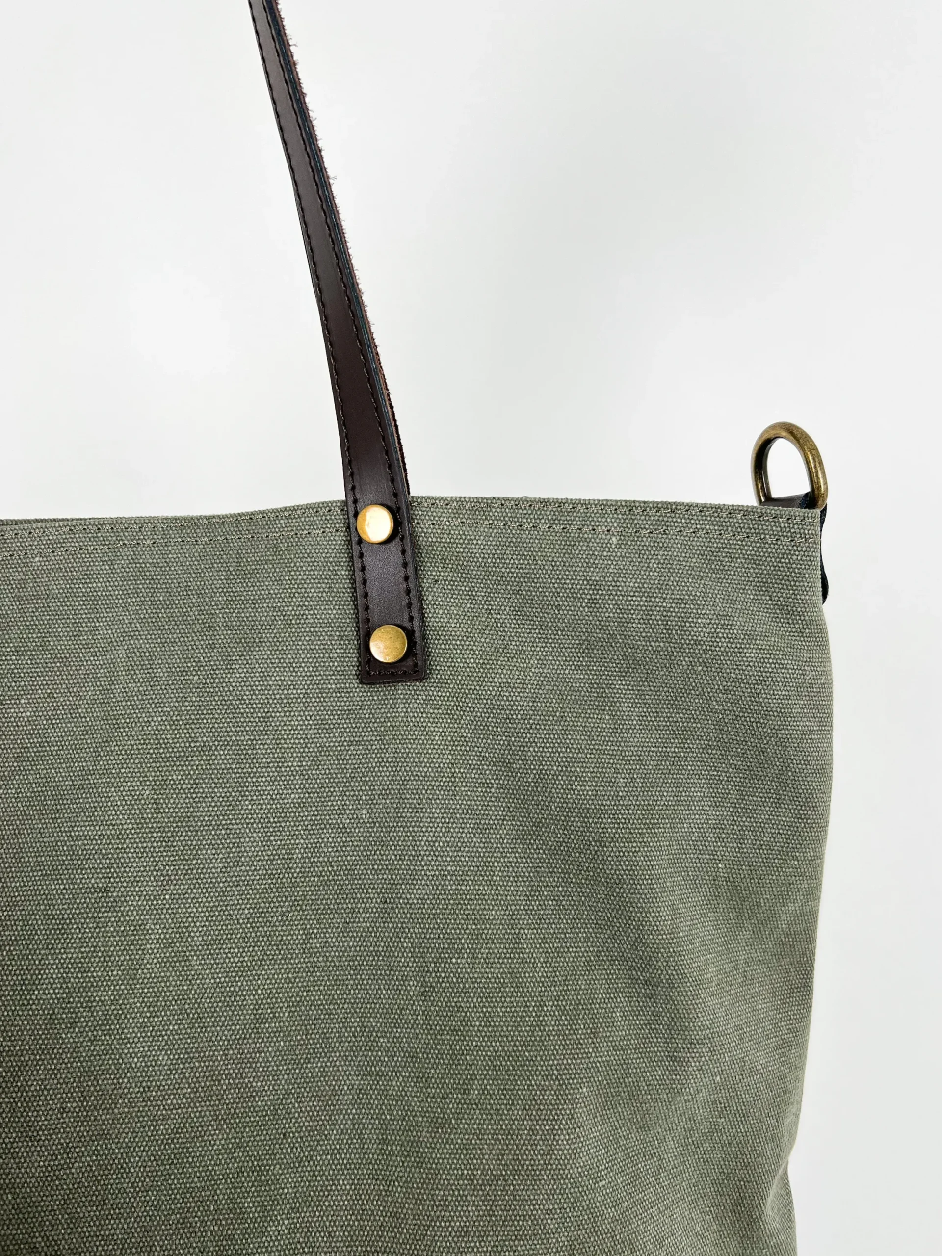 Bolso maxi nylon caqui