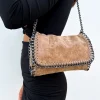 Bolso midi cadenas beige