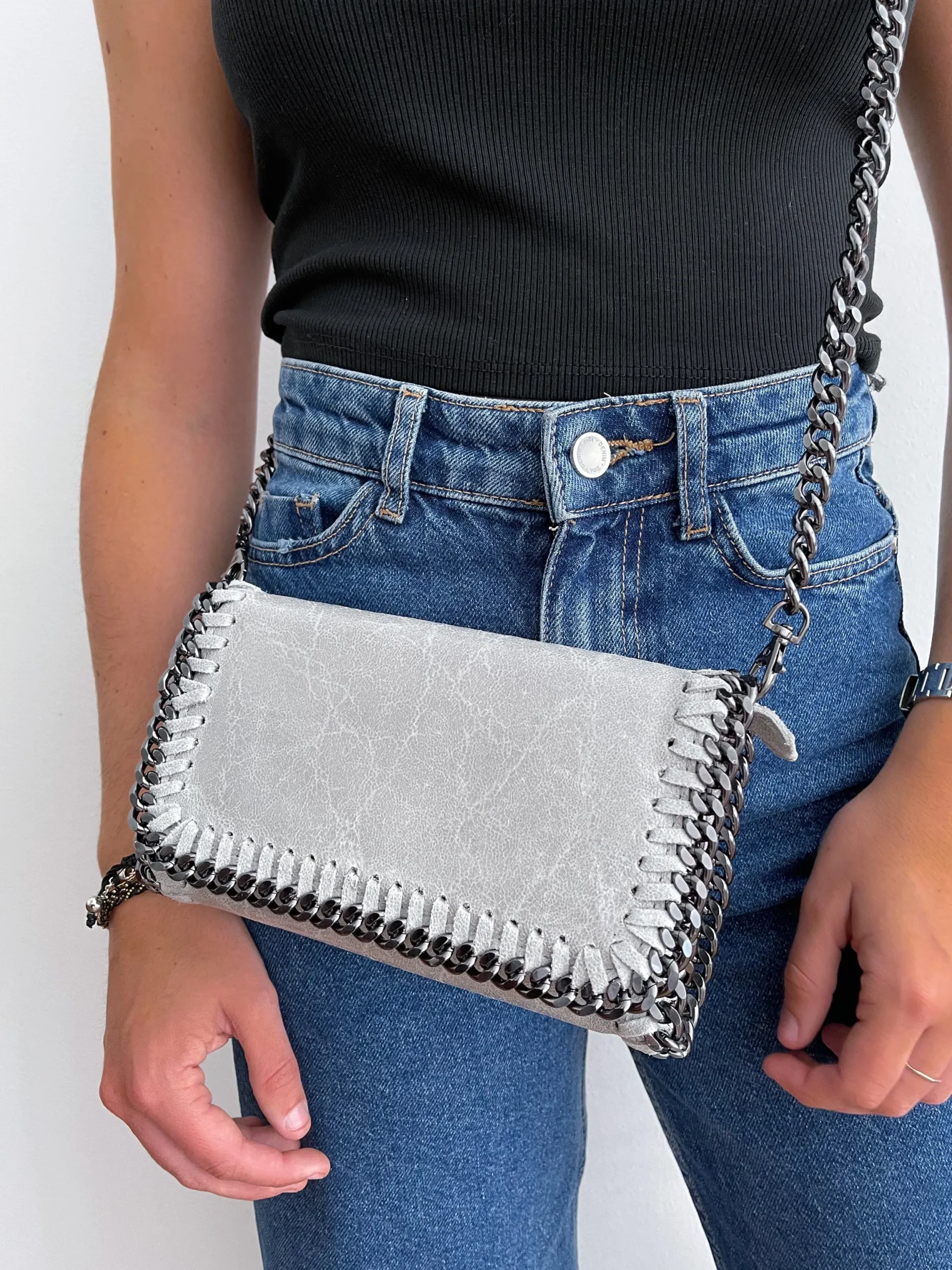 Bolso midi piel hielo