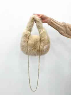 Bolso pelo beige