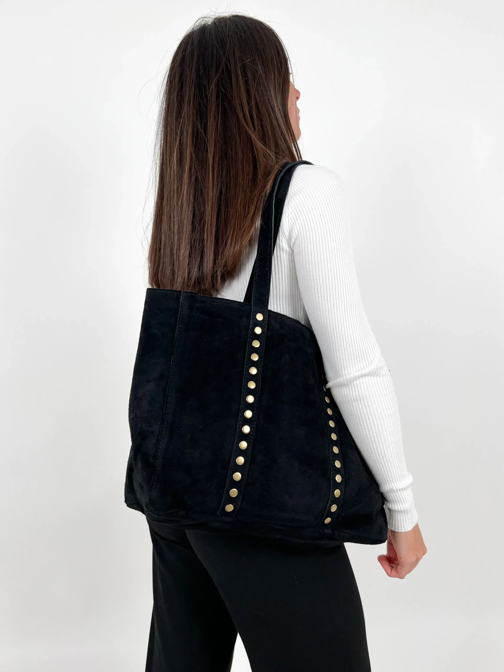 Bolso tachas maxi negros