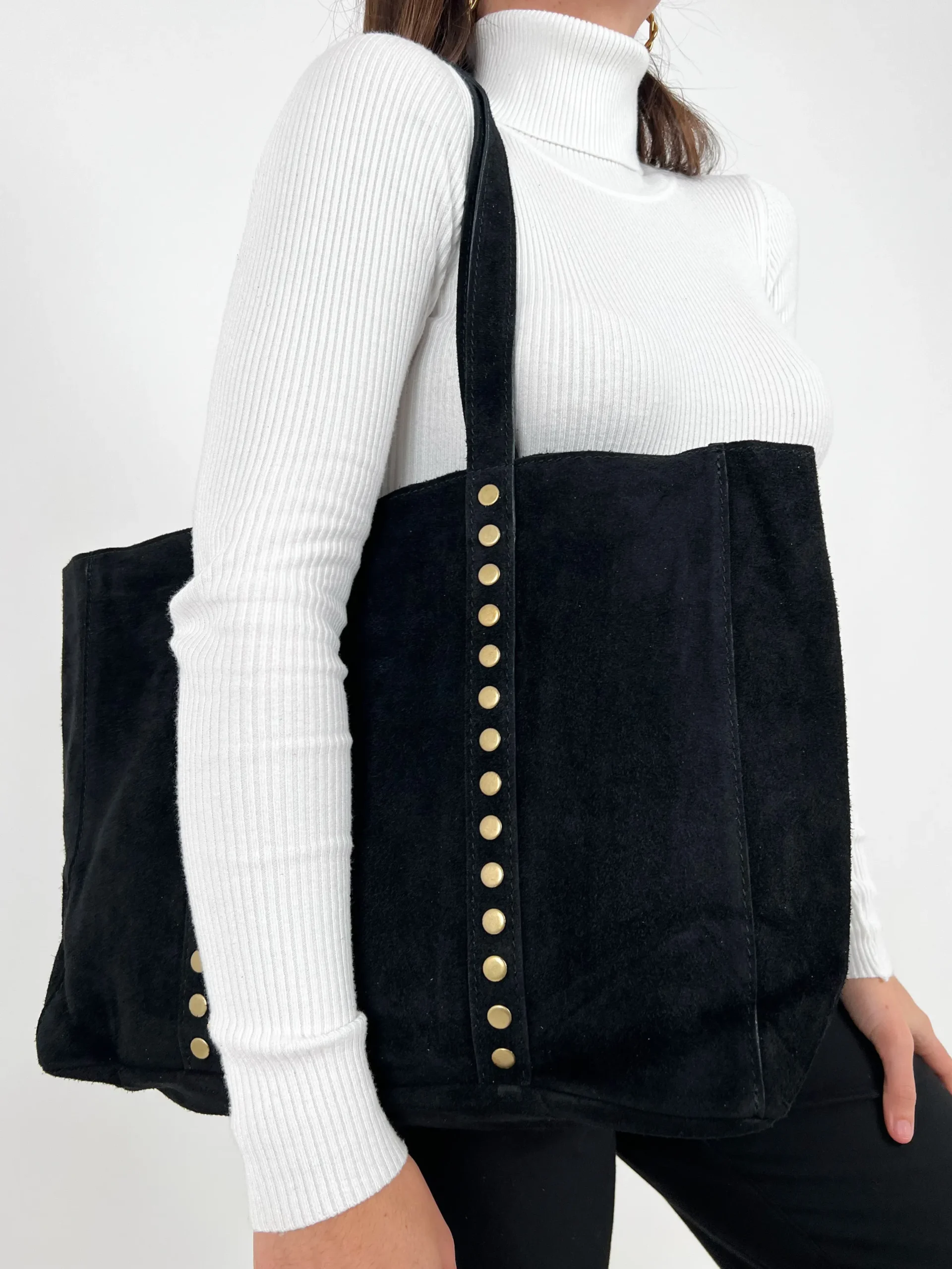 Bolso tachas maxi negros