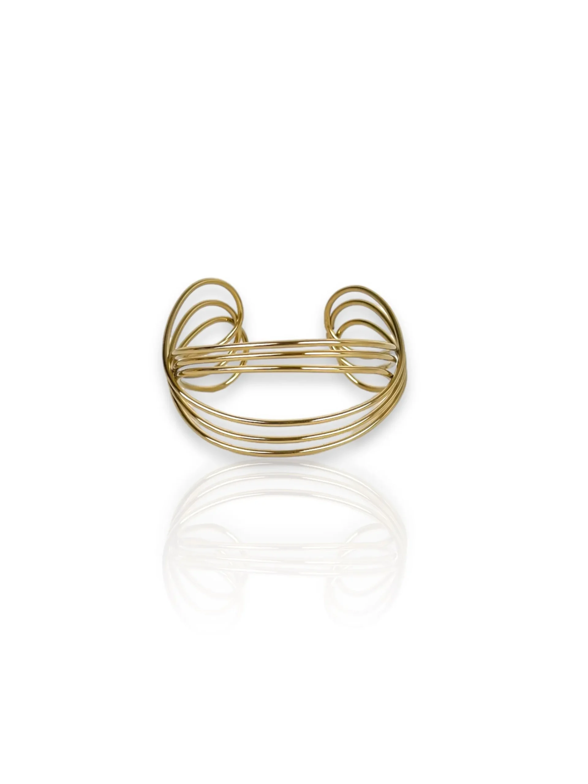 Brazalete cruzado dorado