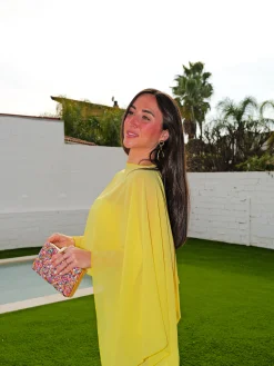 Chal capa gasa amarillo