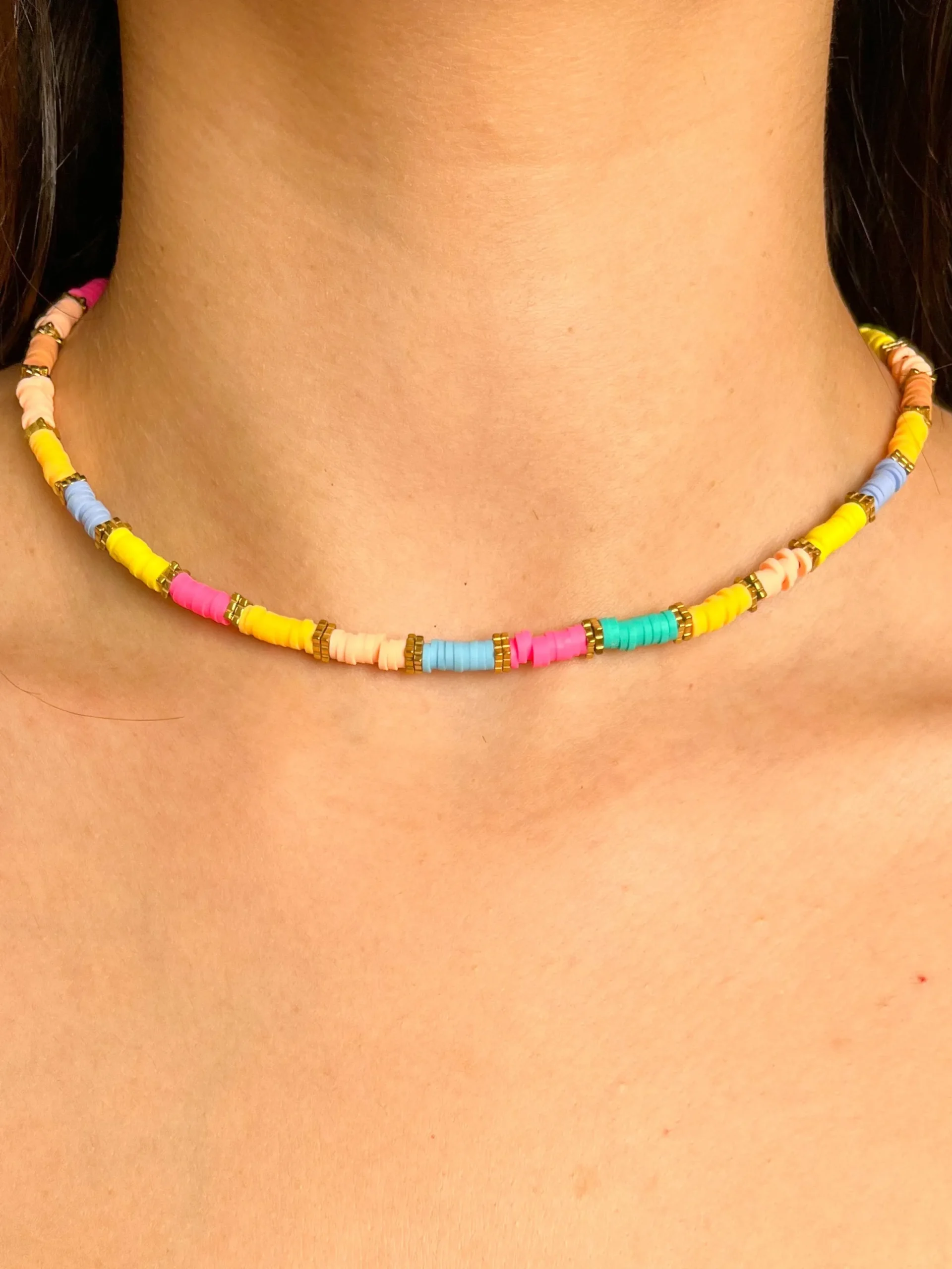 Collar arandelas tropical