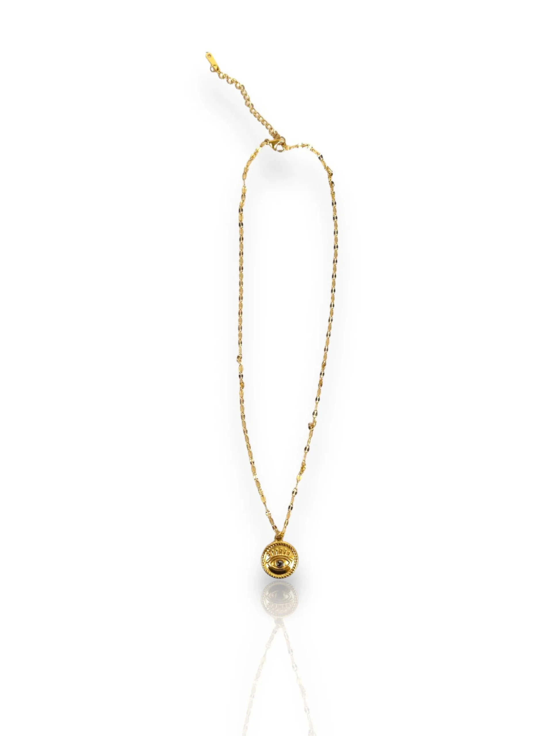 Collar medalla ojo