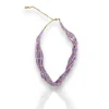 Collar multi perlas lilas