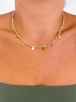 Collar piedras multicolor smile