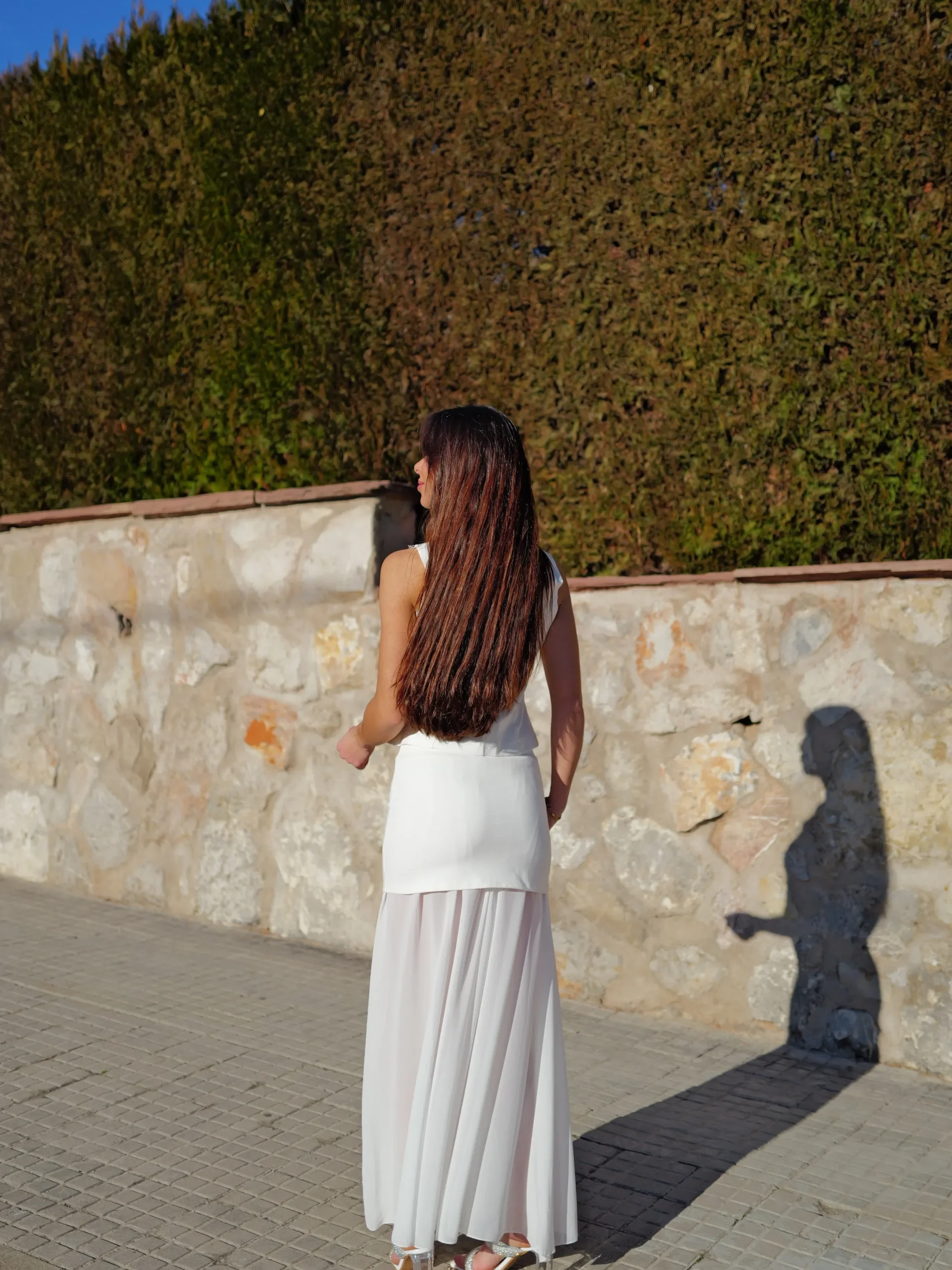 Conjunto tulle vuelo blanco