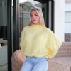 Jersey punto oversize amarillo