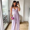 Mono crepe corazón lila