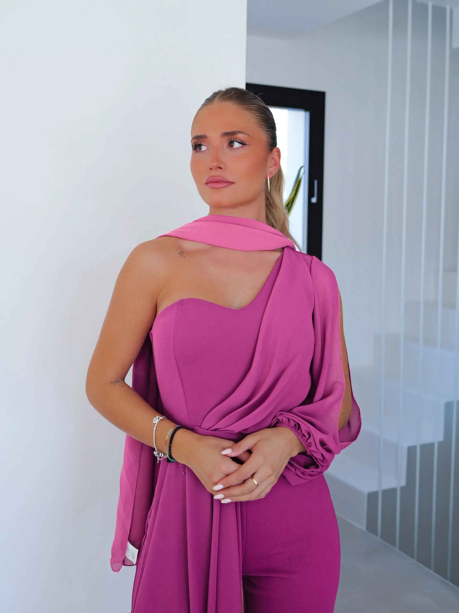 Mono manga tulle amarena