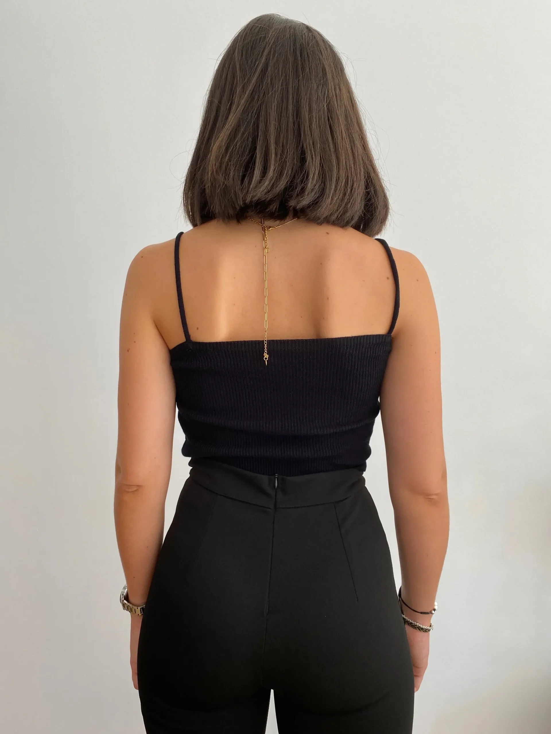 Pantalón campana negro
