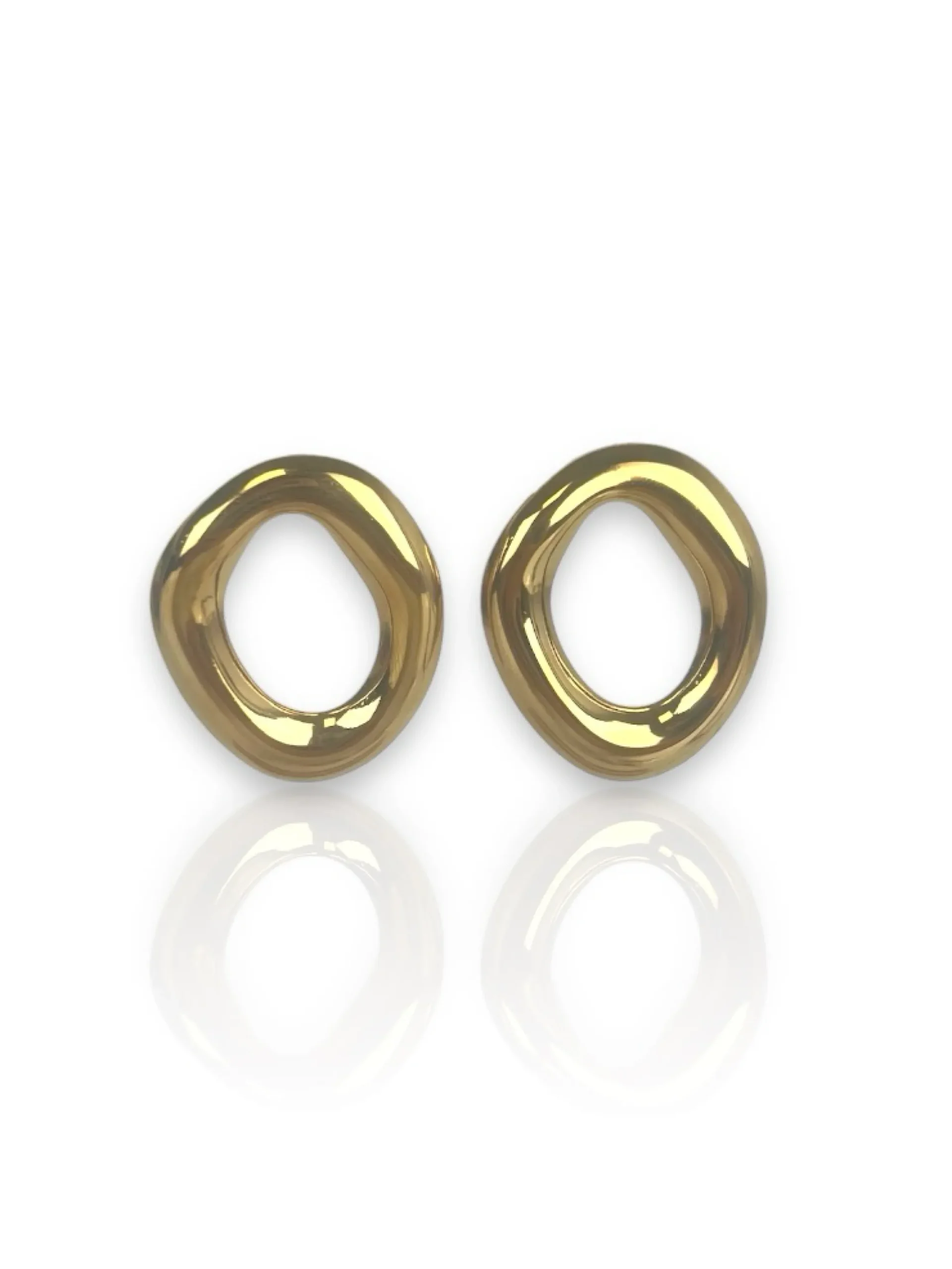 Pendientes anilla dorada