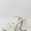Sandalia plataforma cruzada blanco