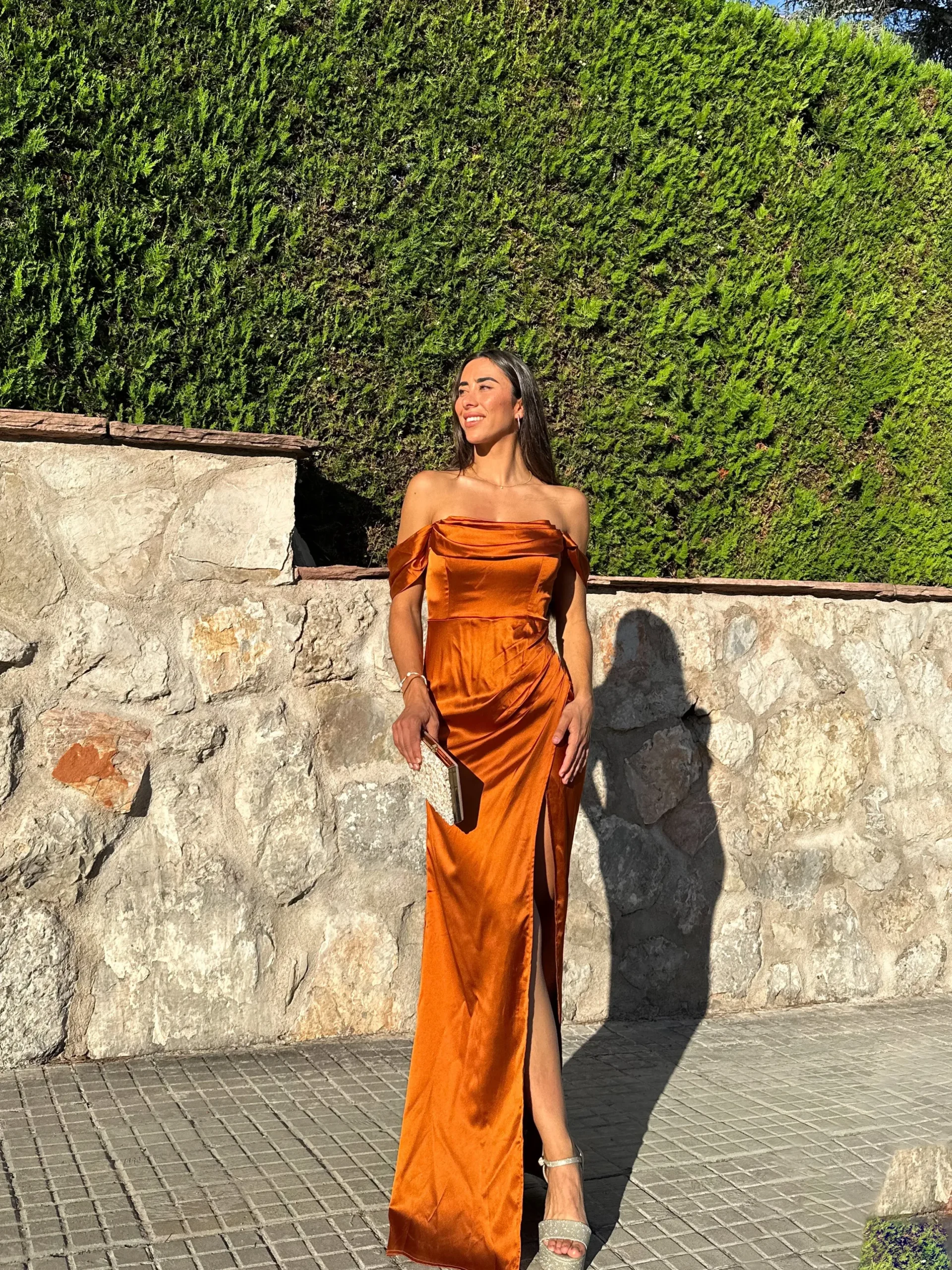 Vestido corse manguitos caldera