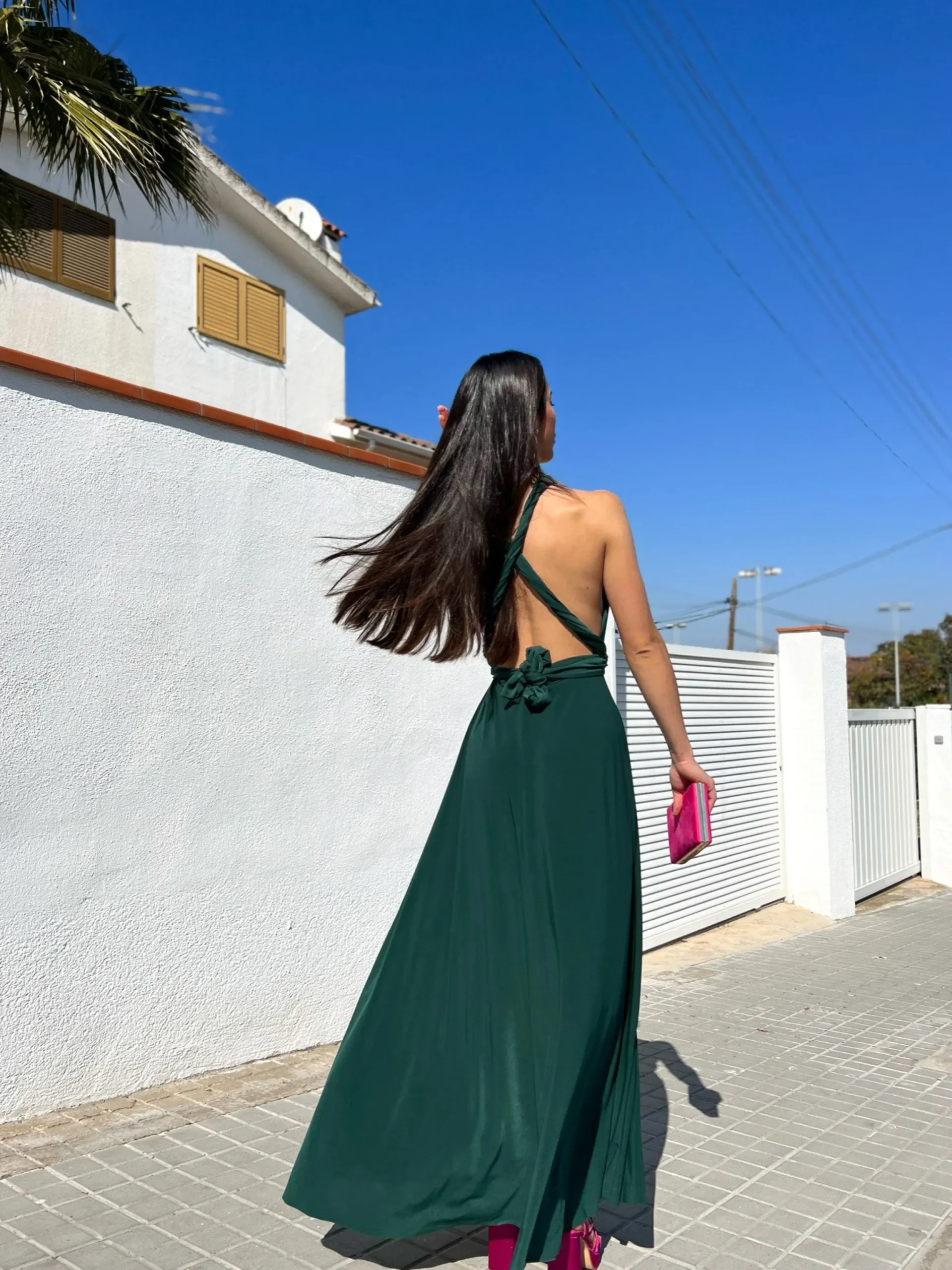 Vestido largo multi botella