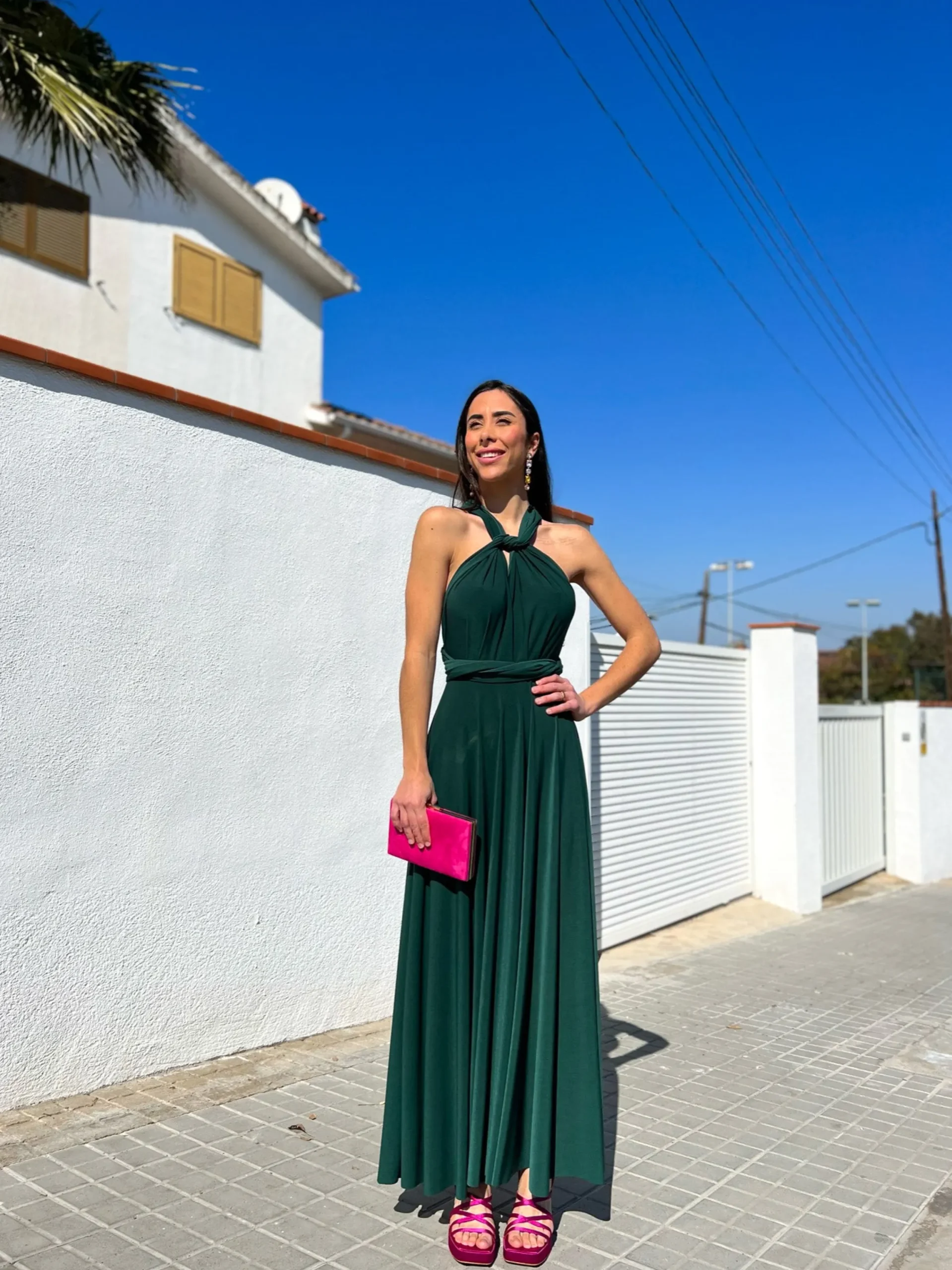 Vestido largo multi botella