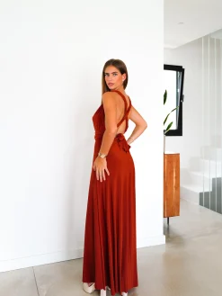 Vestido largo multi caldera