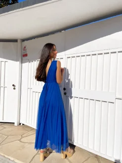 Vestido tulle pico klein